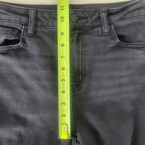 Cello Jeans Juniors 5 Black High Rise Womens Skinny Leg Distressed Denim 28x26.5 - Picture 4 of 16